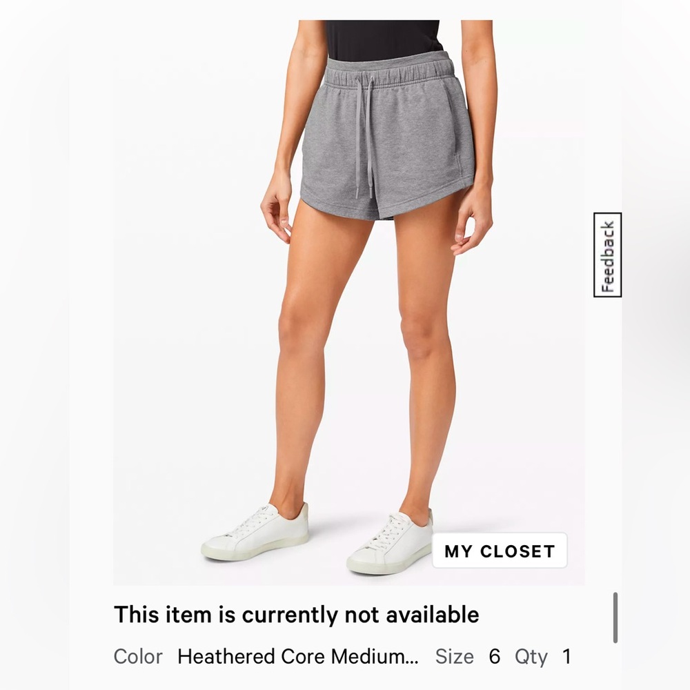 Lululemon inner glow high rise shorts 3”